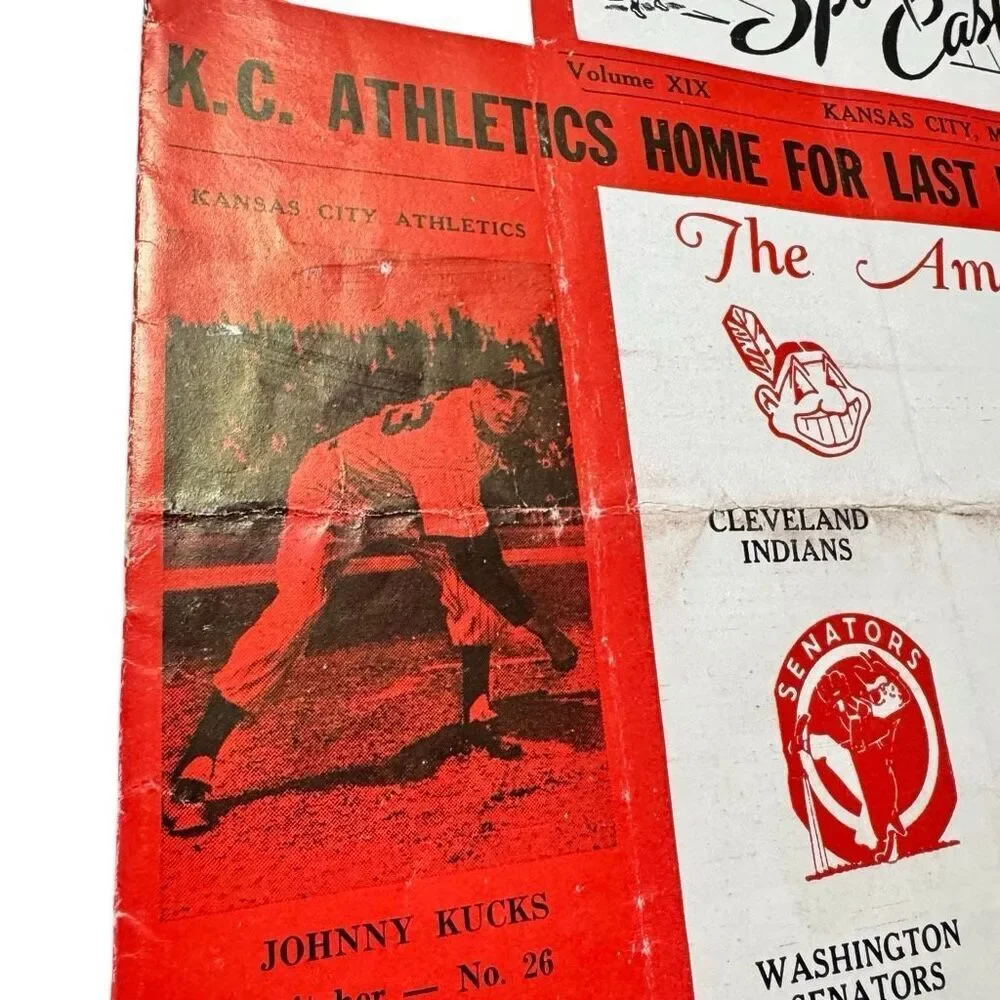 RARE 1959 THE AMERICAN SPORTS CASTER BASEBALL PROGRAM # 15 - The American League